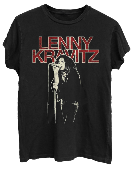 Official Lenny Kravitz Merchandise - Mic Pose Tee – Lenny Kravitz