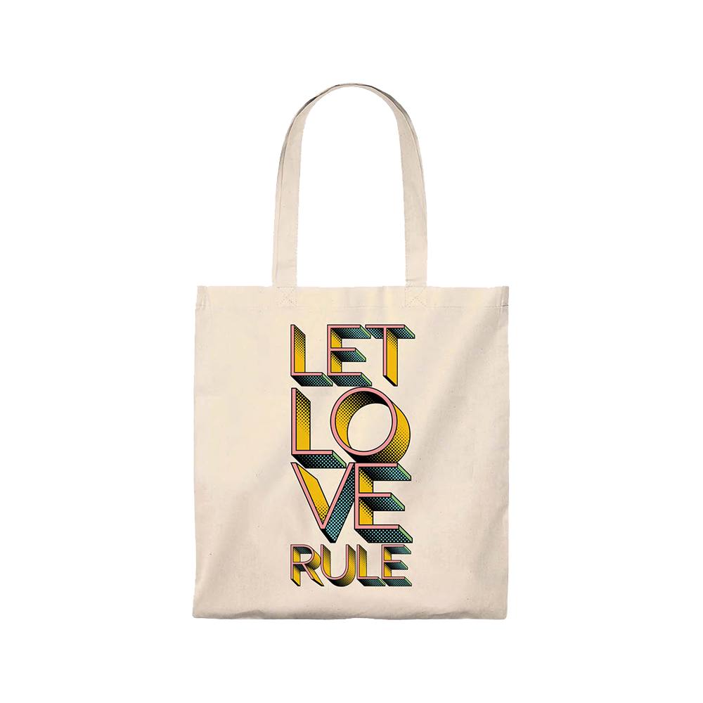 Let Love Rule 3D Tote Bag