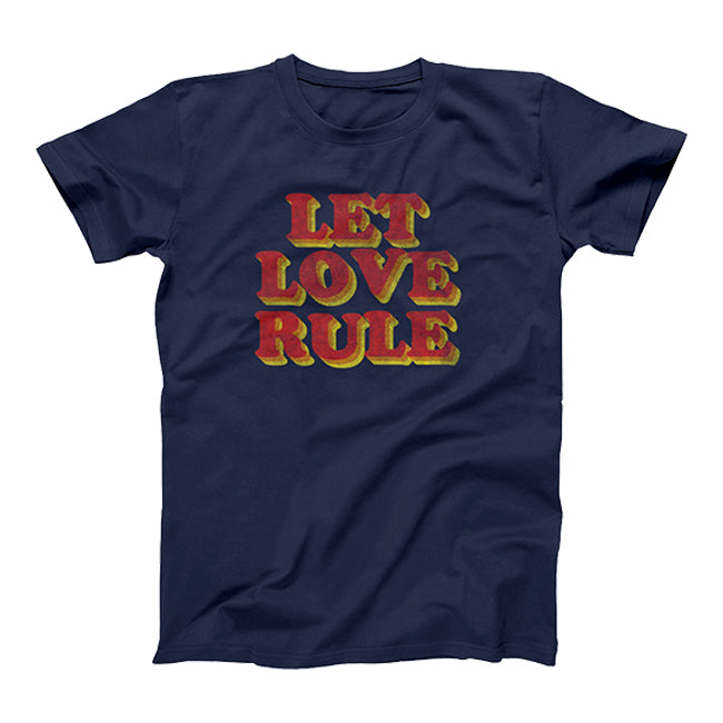Let Love Rule Navy Tee